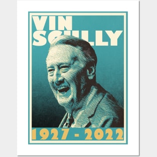 Retro Vin Scully Posters and Art